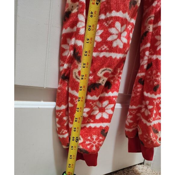 SECRET TREASURES CHRISTMAS REINDEER PLUSH SLEEPER ONE PIECE PAJAMAS Sz. XL 16-18 - Picture 6 of 6